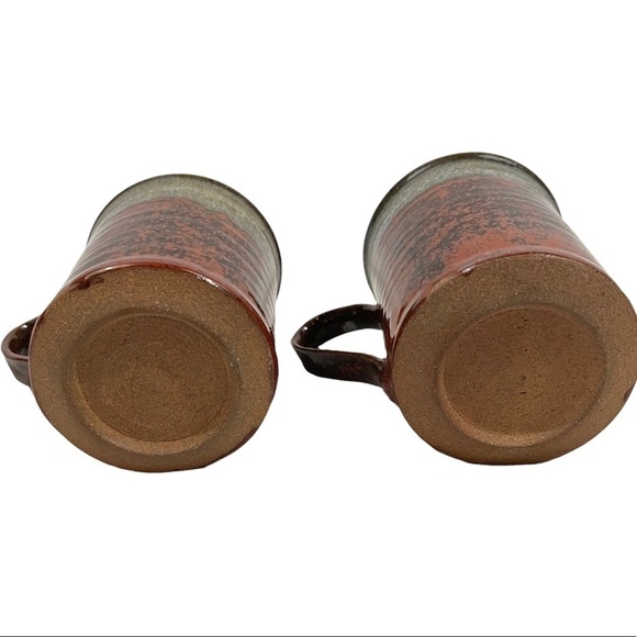 VINTAGE handmade glazed ceramic mugs - Picture 6 of 7